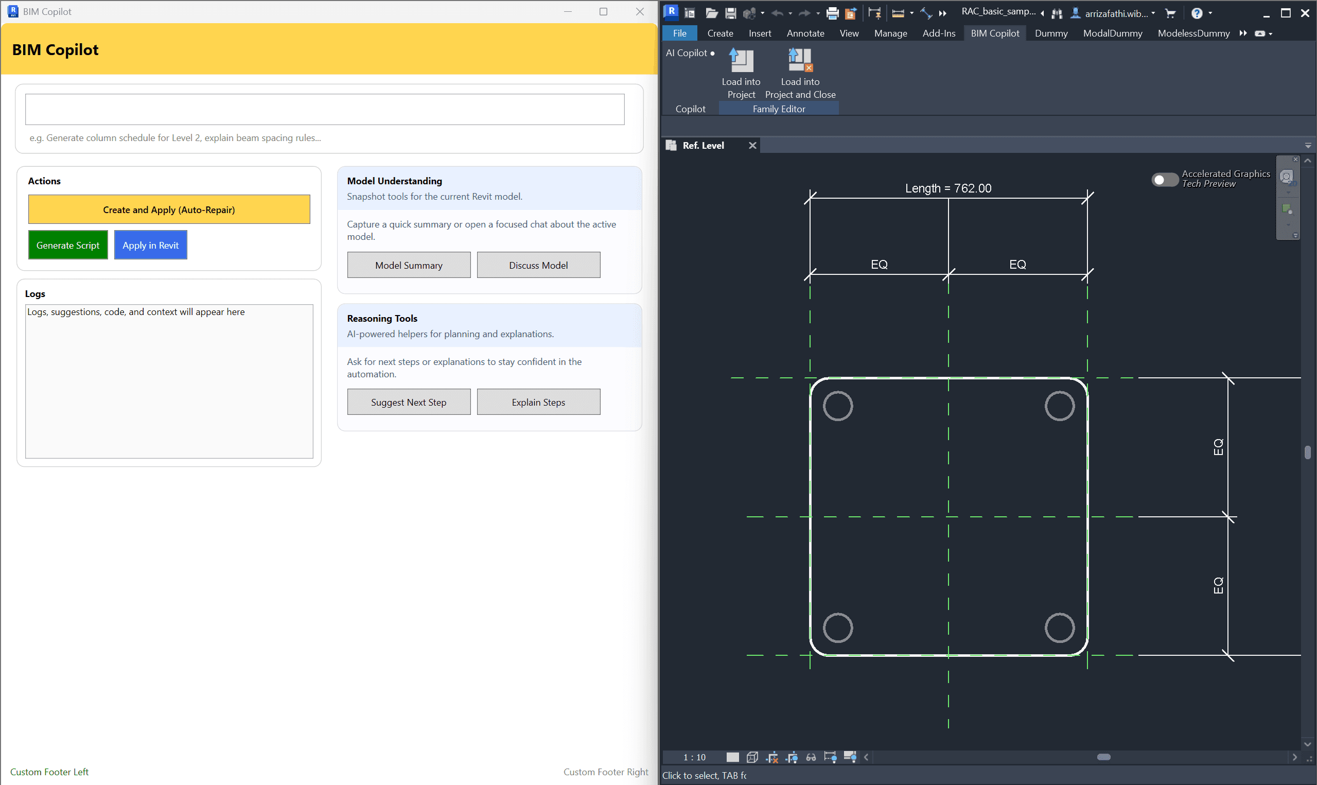 Revit Copilot UI